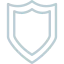 Shield icon representing warranty protection